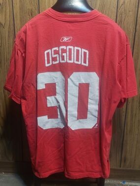 Reebok Men’s Chris Osgood #30 Detroit Red Wings Shirt Jersey XL